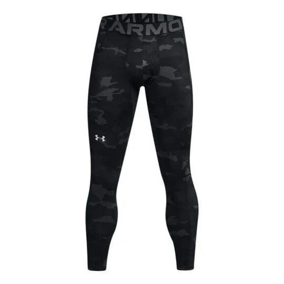 Under Armour Leggings Mens Large ColdGear Infrared Printed Pants 1381747-001 - Picture 1 of 9
